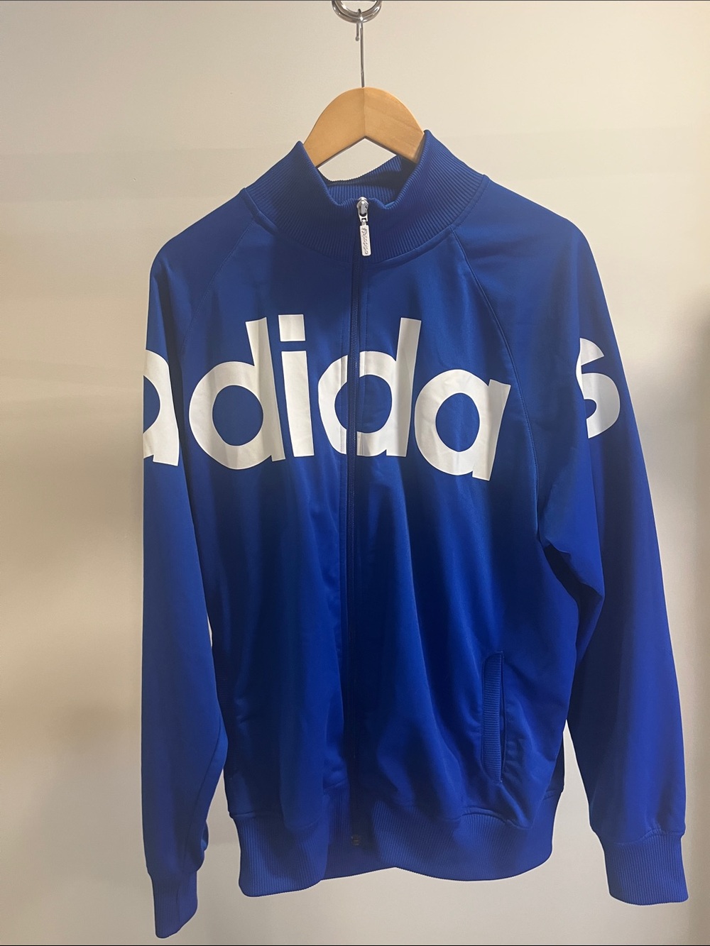 adidas Royal Blue Full-Zip Logo Track Jacket